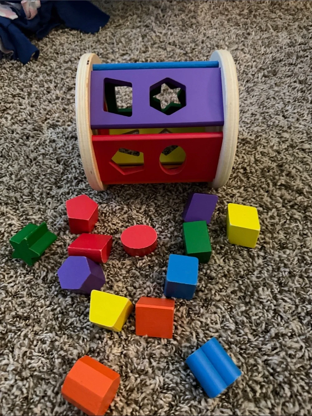 Wooden Shape Sorter Toy - Multicolor
